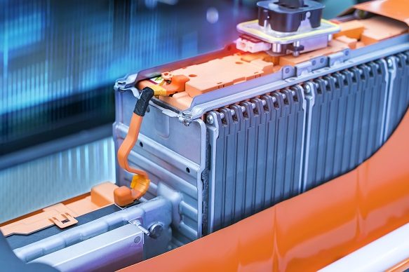 Electric car lithium battery pack and power connections